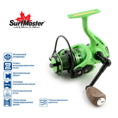 Катушка безынерционная Surf Master Tirata FT 3500, 7 ш.п.+1 р.п. - фото, цена в Интернет-магазин товаров для рыбалки и туризма - Fishers.by