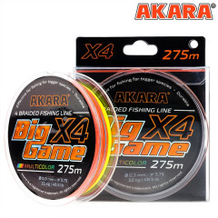Плетёный шнур Akara Big Game 275 м, мультиколор