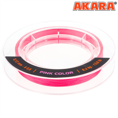 Плетёный шнур Akara Ultra Light Competition X-4 150м, розовый