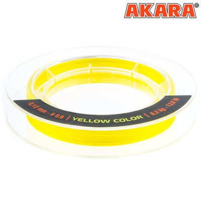 Плетёный шнур Akara Ultra Light Competition X-4 150м, желтый