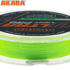 Плетёный шнур Akara Ultra Light PRO Green 100 м, зеленый