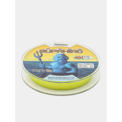 Шнур плетеный Namazu "Supahiro" 4Х, 100 м, цв. желтый