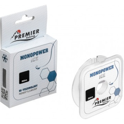 Леска MONOPOWER ICE Clear Nylon 30 м (прозрачная)