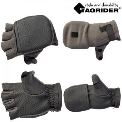 Рукавицы-перчатки Tagrider 0913-15 беспалые неопрен. флис