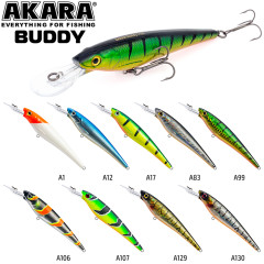 Воблер Akara Buddy 110F (плавающий, троллинг 2.5-3.5 м)