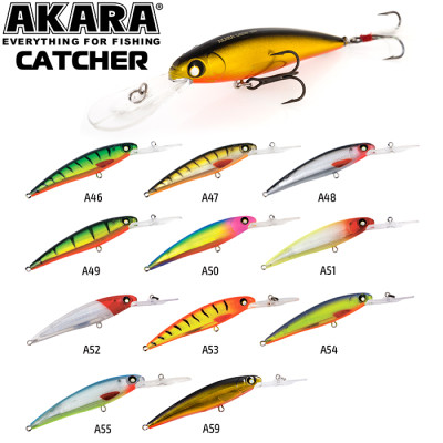 Воблер Akara Catcher 100F (плавающий, кастинг 1.5-2.5 м, троллинг 2.5-4.5 м)