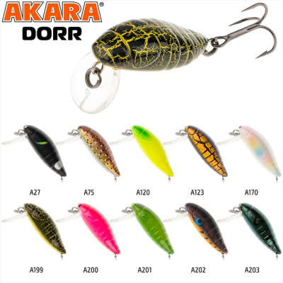 Воблер Akara Dorr 30F (плавающий, кастинг 0-0.3 м)