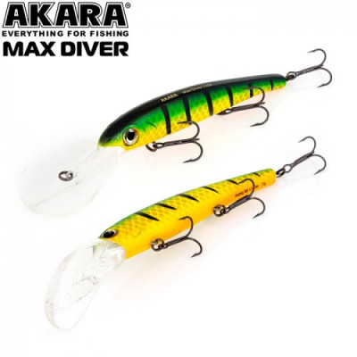 Воблер Akara Max Diver 120 F ( плавающий, троллинг 4.5-7 м)
