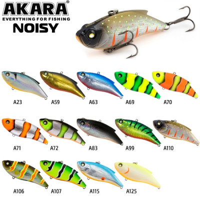 Воблер Akara Noisy 60S зимний (заглубление 10м +)
