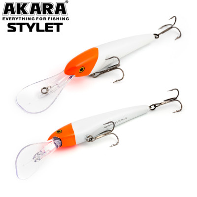 Воблер Akara Stylet 110F (плавающий, троллинг 5-8 м)