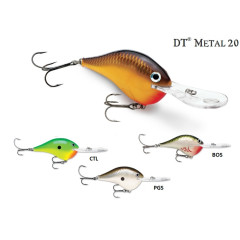 Воблер Rapala DT Metal SureSet DTMSS20 (плавающий), 7 см.25 г., заглуб. до 6 м