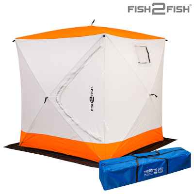 Палатка зимняя Fish 2 Fish Куб 2,2х2,2х2,35 м с юбкой в чехле
