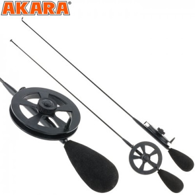 Удочка зимняя Akara Ledeer N с катушкой с тюльпаном (хлыст Hi Carbon fast) 40 см