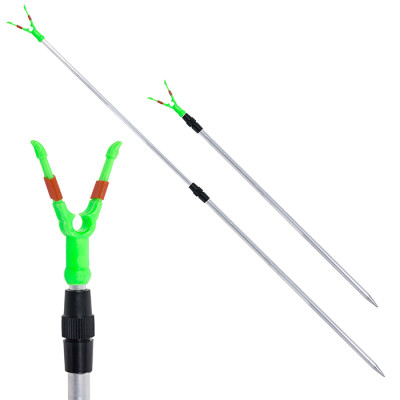 Подставка для удочки, телескопическая двуxколенная ,алюминиевая, V-образная Ф14 120 cм - фото, цена в Магазин товаров для рыбалки и туризма - Fishers.by