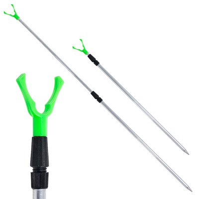 Подставка для удочки, телескопическая двуxколенная ,алюминиевая, V-образная Ф16 120 cм - фото, цена в Магазин товаров для рыбалки и туризма - Fishers.by