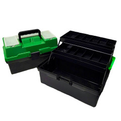Ящик рыболовный "Пионер" (370*210*210) 2 лотка зеленый