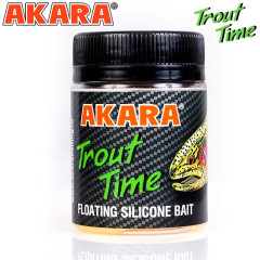 Силиконовая приманка Akara Trout Time KNOUT 2,5 Cheese со вкусом Рыбы (0.85 г, 6.35 см) 10 шт.