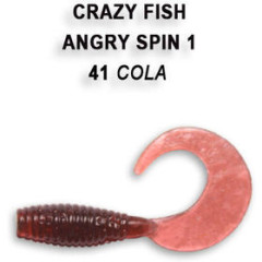 Силиконовая приманка Crazy Fish "Angry spin 1" 20-25-41-6 / Кальмар / 25мм (8 шт.)