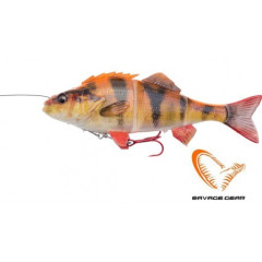 Приманка мягкая Savage Gear 4D Line Thru Perch (17см 63г) SS Albino