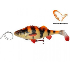 Приманка мягкая Savage Gear 4D Line Thru Perch Shad (20см 100г) Albino