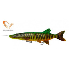 Приманка мягкая Savage Gear 4D Line Thru Pike (25см 105г) SS FireTiger