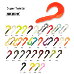 Твистер Akara Super Twister 30 (7 г, 3 см),  7 шт