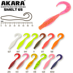Твистер Akara Smelt 65 (7 шт.)