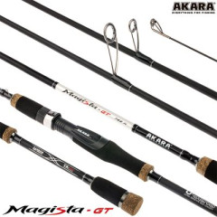 Спиннинг штекерный Akara Magista GT H902. уголь, (тест 21-62), 2.7 м