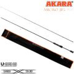 Спиннинг штекерный Akara Micro Jig UL, уголь, (тест 0.4-6), 2.1 м