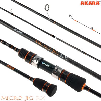 Спиннинг штекерный Akara Micro Jig UL, уголь, (тест 0.4-6), 1.92м