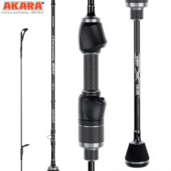 Спиннинг штекерный Akara Universal Max L, уголь, (тест 2-8), 2.4 м