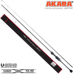 Спиннинг штекерный Akara Universal Max L, уголь, (тест 2-8), 2.4 м