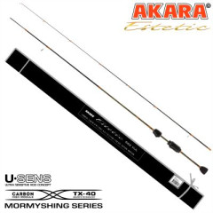 Спиннинг штекерный Akara Estetic TX-40. уголь, (тест 0.2-1), 1.68м
