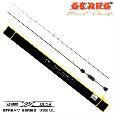 Спиннинг штекерный Akara Forest Creek TX-40. уголь, (тест 0.4-4), 1.60м