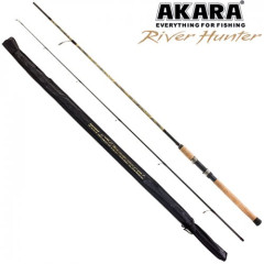  Спиннинг штекерный Akara River Hunter M, уголь, (тест 7-28), 2.1 м