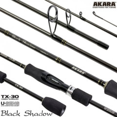Спиннинг Аkara SL1001 Black Shadow TX-30. уголь, (тест 3.5-10.5), 2.1 м