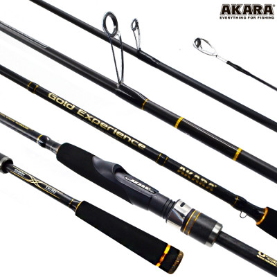 Спиннинг штекерный Akara Gold Experience TX-30. уголь, (тест 17-45), 2.7м