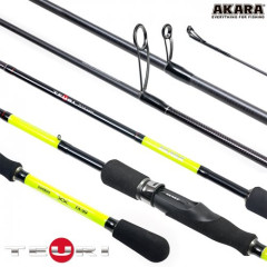 Спиннинг штекерный Akara Teuri MHS, уголь, (тест 14-35), 2.1 м