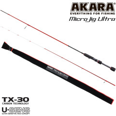 Спиннинг штекерный Akara SL1004 Micro Jig Ultra TX-30. уголь, (тест 0.5-6), 2 м