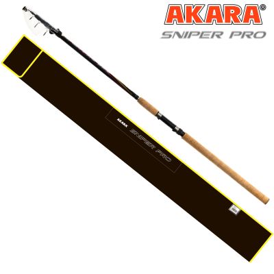 Спиннинг телескоп угольный Akara Sniper Pro, (тест 60-120), 3.3 м