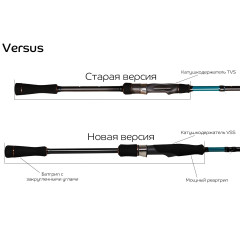 Спиннинг Crazy Fish Versus VSR862HT,(тест 10-40), 2.60 м