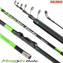 Удилище телескопическое Akara Magista Bolo, уголь, (тест 15-40 гр.), 4 м