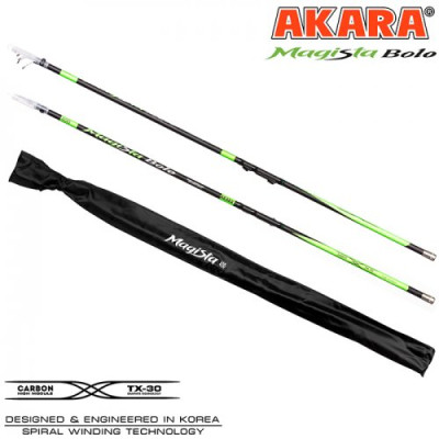 Удилище телескопическое Akara Magista Bolo, уголь, (тест 15-40 гр.), 6 м - фото, цена в Магазин товаров для рыбалки и туризма - Fishers.by
