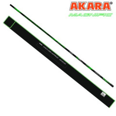 Удилище телескопическое Akara Magnific TX-30, без колец, уголь, (тест 20-50), 4 м