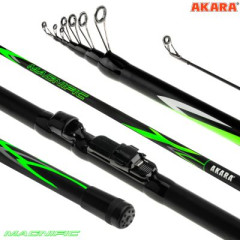 Удилище телескопическое Akara Magnific TX-30, уголь, (тест 20-50 гр.), 4 м