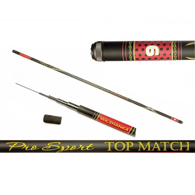 Удилище телескопическое  Volzanka Top Match, без колец, 7м - фото, цена в Магазин товаров для рыбалки и туризма - Fishers.by