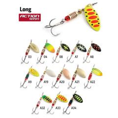 Блесна вращающаяся Akara Action Series Long 2 гр