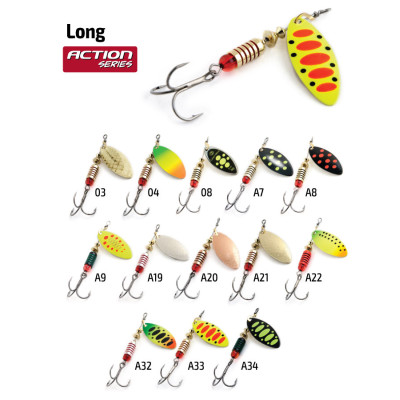 Блесна вращающаяся Akara Action Series Long 5 гр - фото, цена в Магазин товаров для рыбалки и туризма - Fishers.by