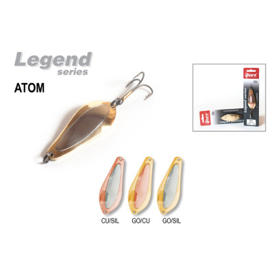 Блесна колеблющаяся Akara Legend Atom со вставкой 7 см, 15 гр - фото, цена в Магазин товаров для рыбалки и туризма - Fishers.by