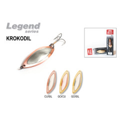 Блесна колеблющаяся Akara Legend Krokodil со вставкой 7 см, 15 гр